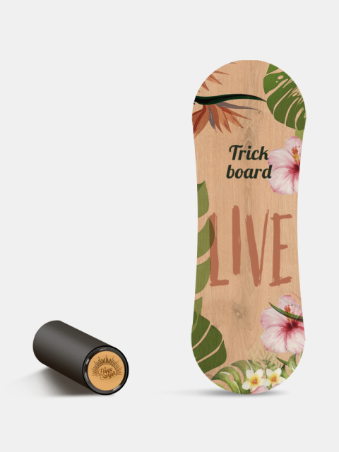 Produkt przykładowy: Trickboard L Live Totem z czarnym wałkiem, do balansownia